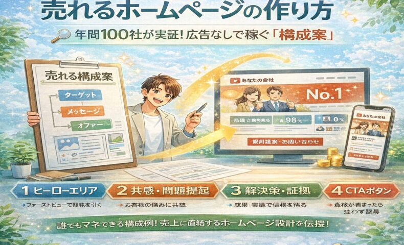 個人事業主のホームページの作り方｜低予算で「大手を超える」集客戦略