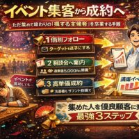 seo 読み方を初心者向けに解説する祭り風デザインのアイキャッチ。花火と提灯の中でSEOの基本ステップと上位表示の方法を楽しく学べるWeb集客イメージ画像